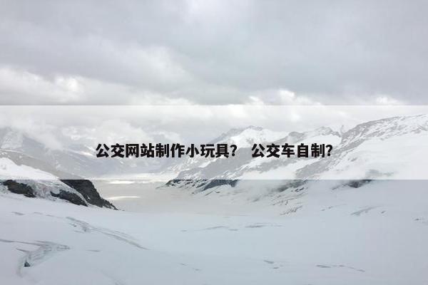 公交网站制作小玩具？ 公交车自制？