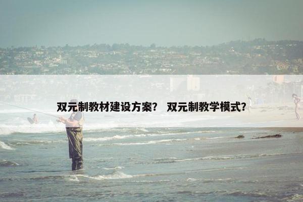双元制教材建设方案？ 双元制教学模式？