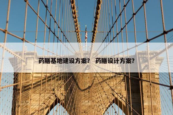 药膳基地建设方案？ 药膳设计方案？