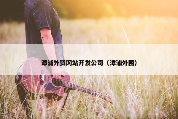 漳浦外贸网站开发公司（漳浦外围）