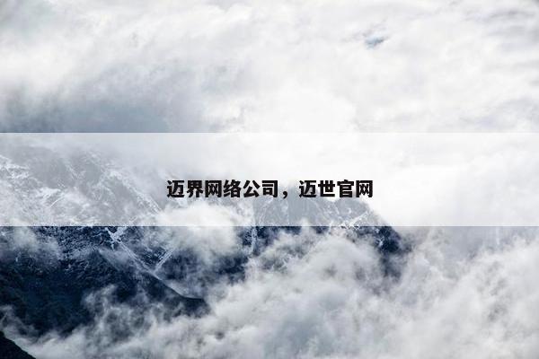 迈界网络公司，迈世官网