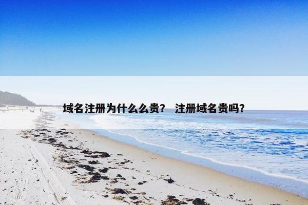 域名注册为什么么贵？ 注册域名贵吗？