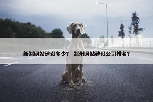 新郑网站建设多少？ 郑州网站建设公司排名？