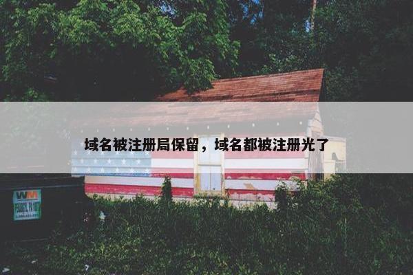 域名被注册局保留，域名都被注册光了