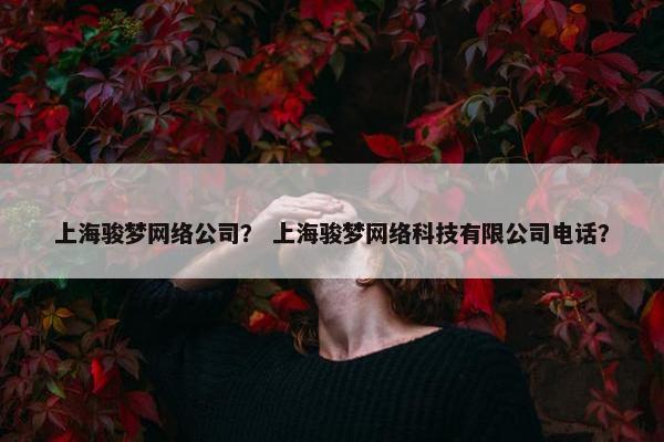上海骏梦网络公司？ 上海骏梦网络科技有限公司电话？