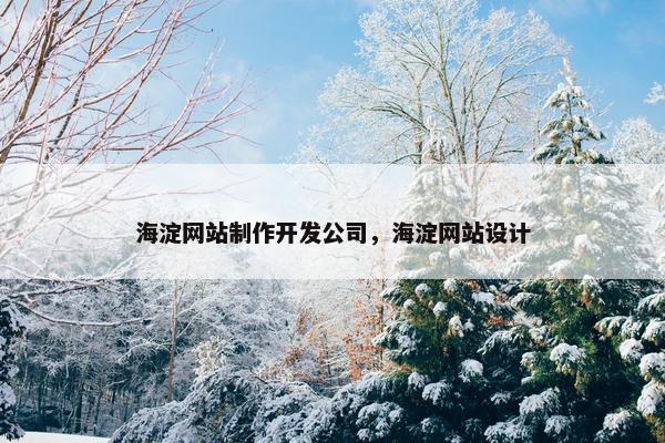 海淀网站制作开发公司，海淀网站设计