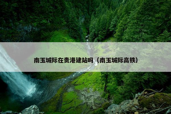 南玉城际在贵港建站吗（南玉城际高铁）