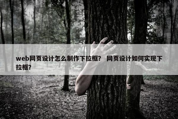 web网页设计怎么制作下拉框？ 网页设计如何实现下拉框？