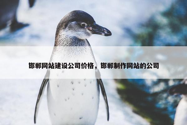 邯郸网站建设公司价格，邯郸制作网站的公司