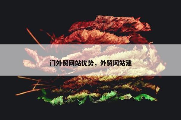 门外贸网站优势，外贸网站建