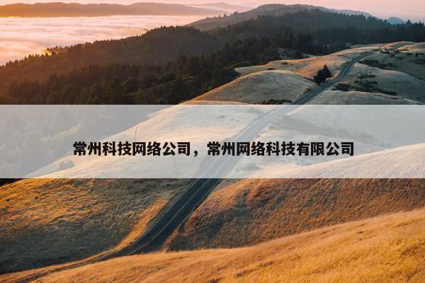 常州科技网络公司，常州网络科技有限公司