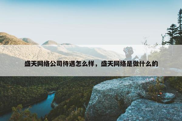盛天网络公司待遇怎么样，盛天网络是做什么的