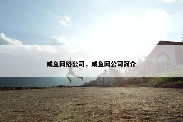 咸鱼网络公司，咸鱼网公司简介